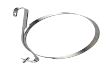 Complete automatically manufactured brake band with press-fitted pin.