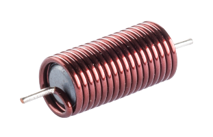 Enameled copper coil with ferrite core