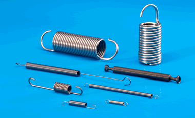 We supply tension springs in different dimensions with custom eyelet shapes.